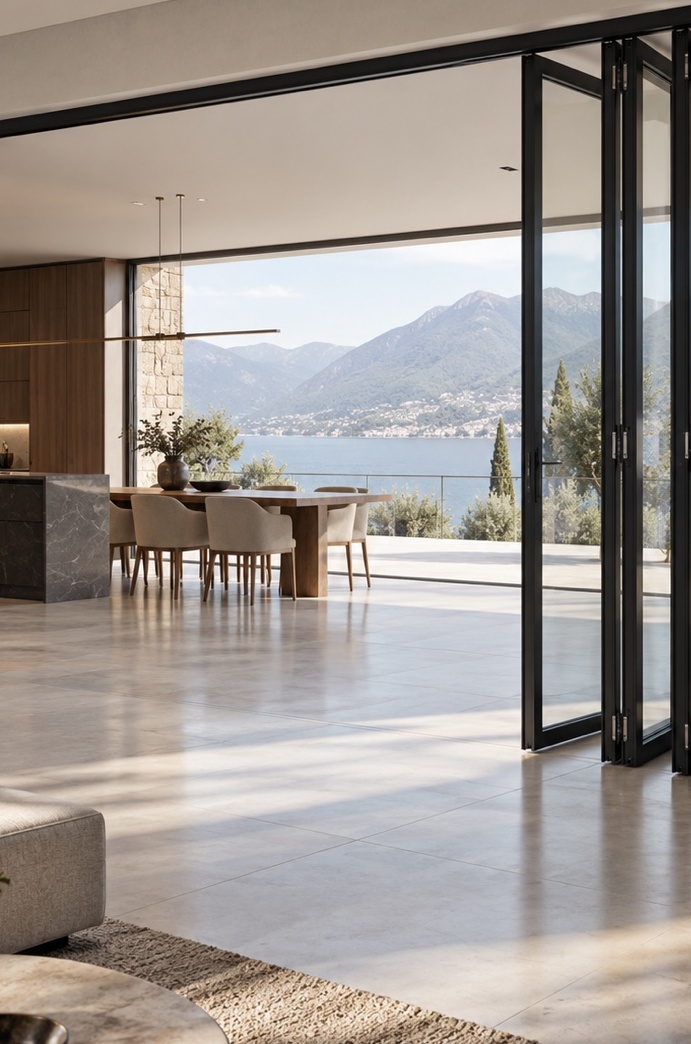 Folding door full composition