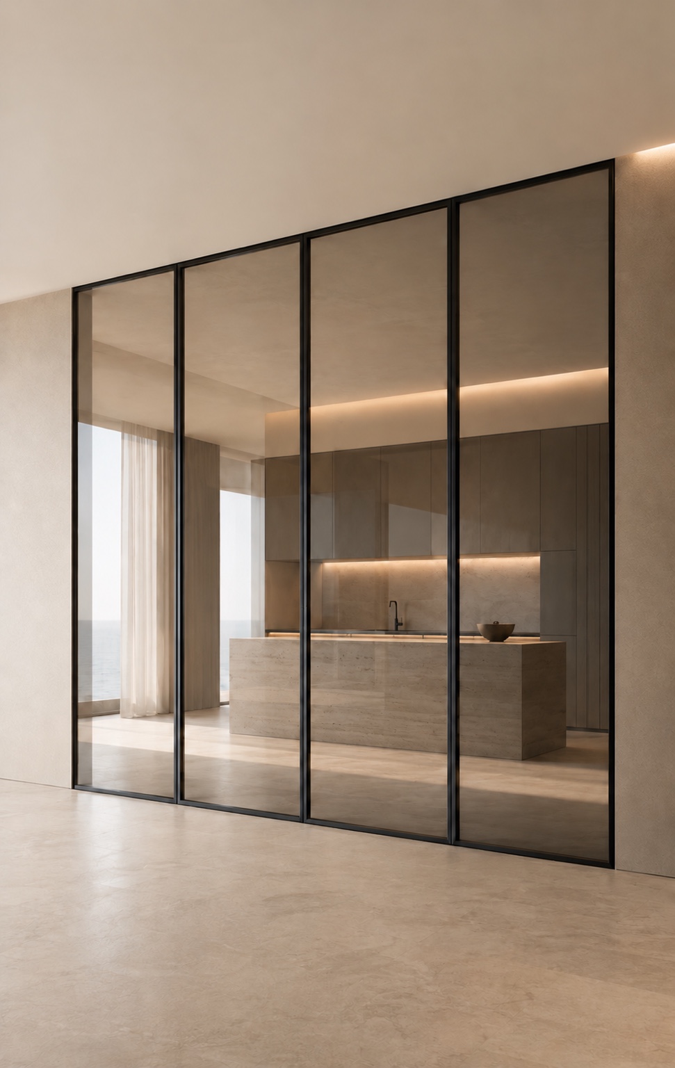 Telescopic doors visual concept