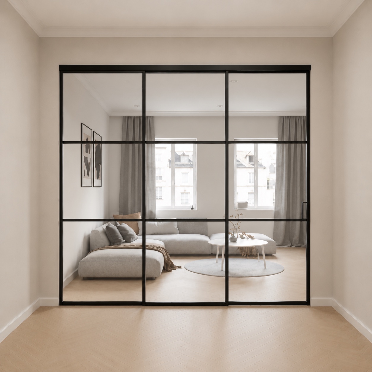Telescopic 3-leaf render